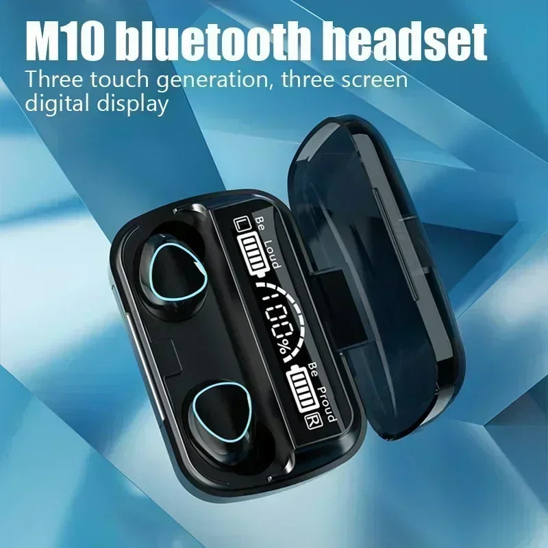 M10 Bluetooth Earphones Handfree LED Dispay  Waterproof Gaming Headset