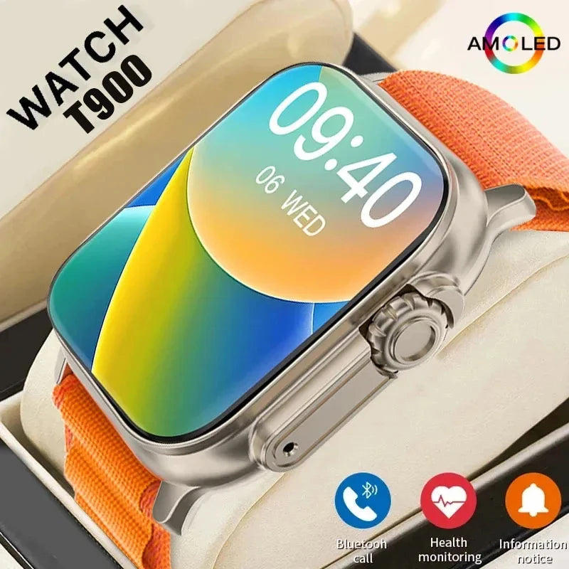 LAXASFIT T900Ultra Smartwatch Bluetooth Watch for Android IOS Men Women