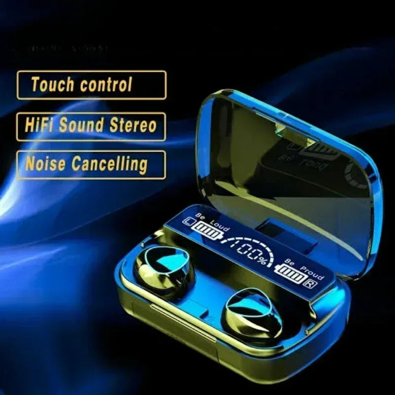 M10 Bluetooth Earphones Handfree LED Dispay  Waterproof Gaming Headset