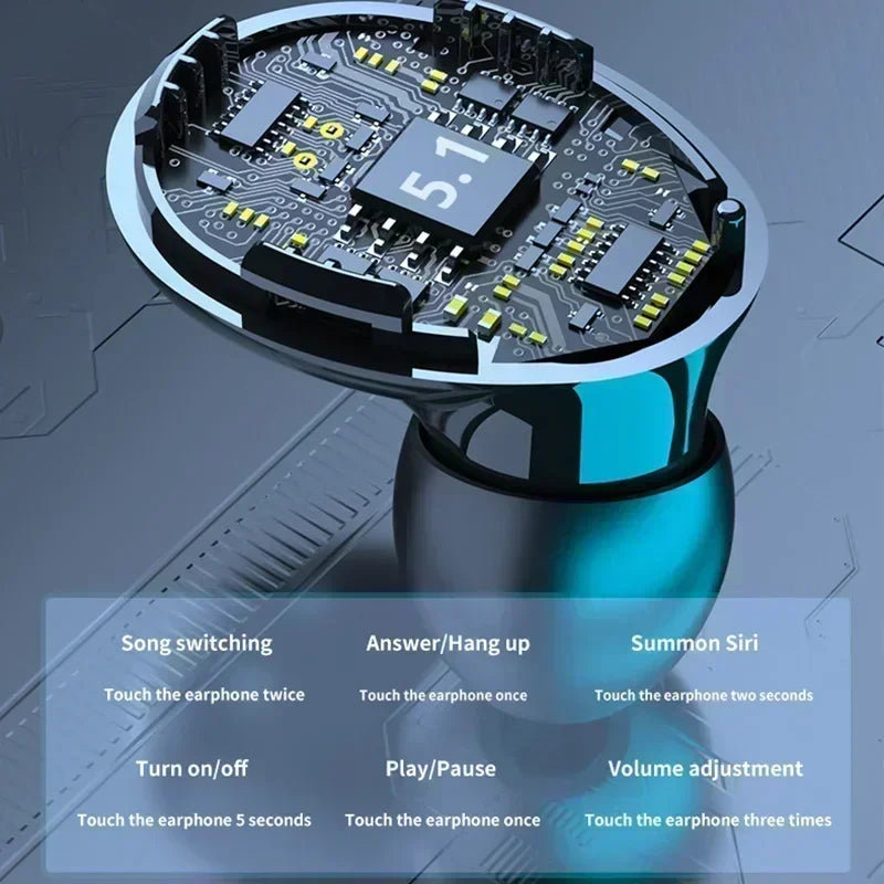 M10 Bluetooth Earphones Handfree LED Dispay  Waterproof Gaming Headset